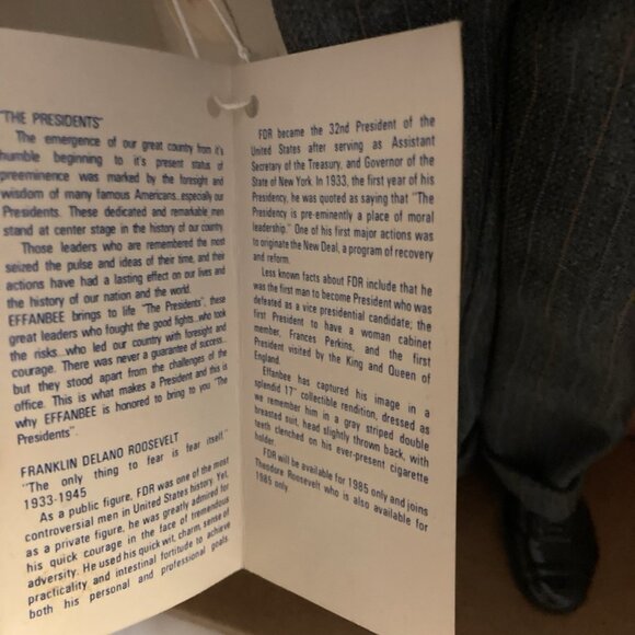 Presidents Franklin Delano Roosevelt Doll Standing 16"Effanbee - Picture 6 of 13